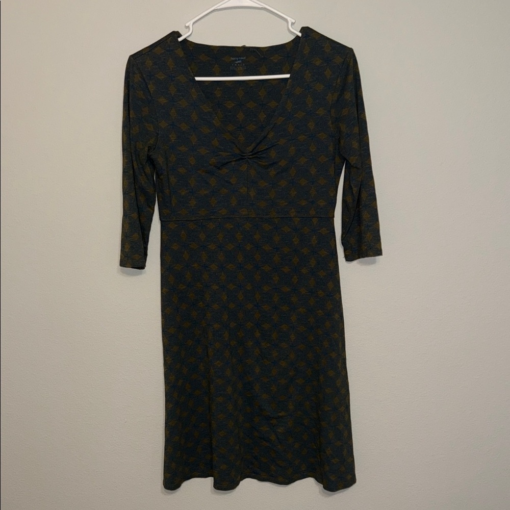 Horny Toad Organic Cotton 3/4 Sleeve Dress - small. B3